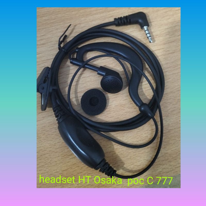 Headset hanya untuk HT Osaka POC C 777 contoh ht di foto ke2