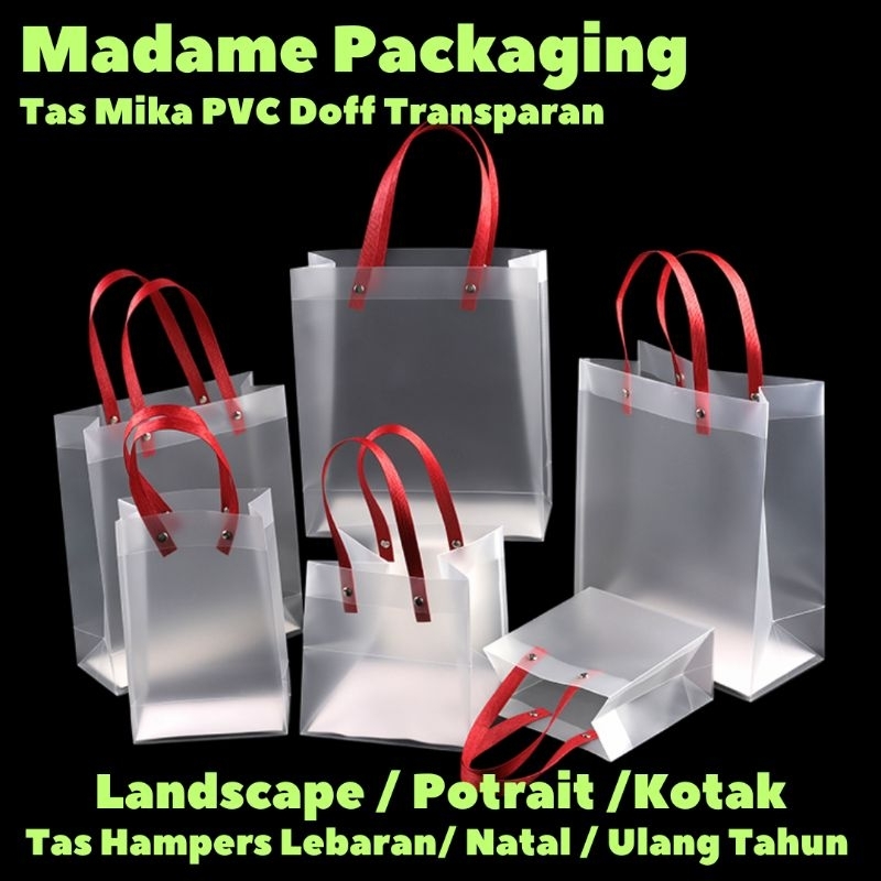 

Tas Mika Doff Transparan Hampers Tote Gift Bag Premium ( Min 3 pcs)