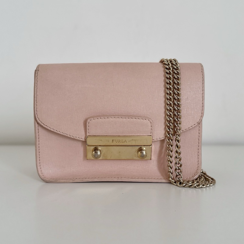 [PRELOVED] Furla Julia Mini Crossbody Bag in Magnolia Pink