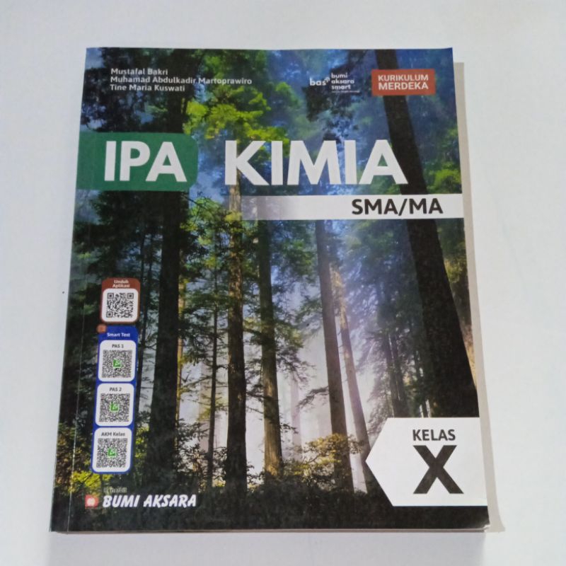 IPA KIMIA SMA MA KELAS X BUMI AKSARA KURMER