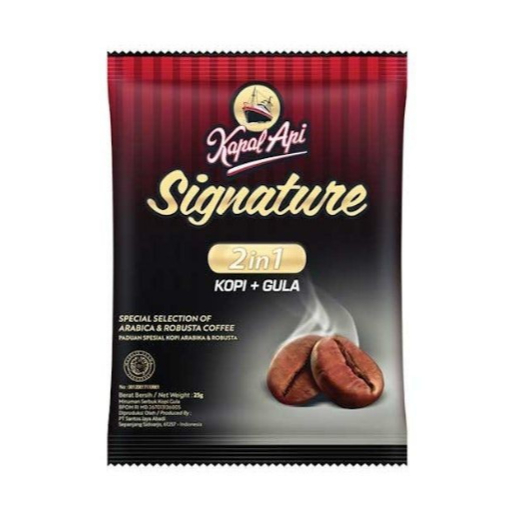 

Kopi Kapal Api Signature Kopi+Gula 10 s/25 g