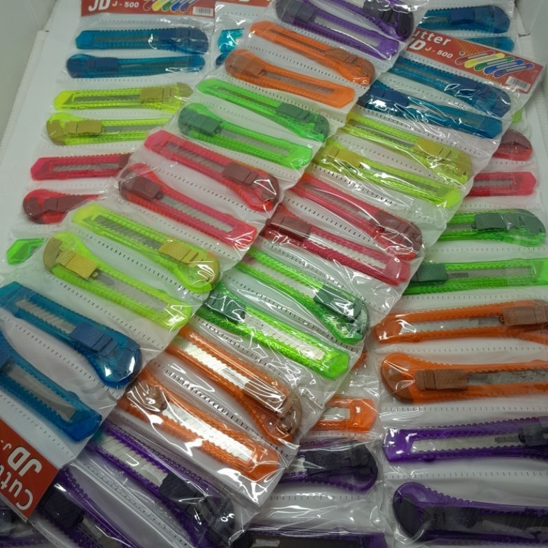 

(12PCS) CUTTER RENCENG BESAR LEMBARAN/KATER Cutter Stainless Murah