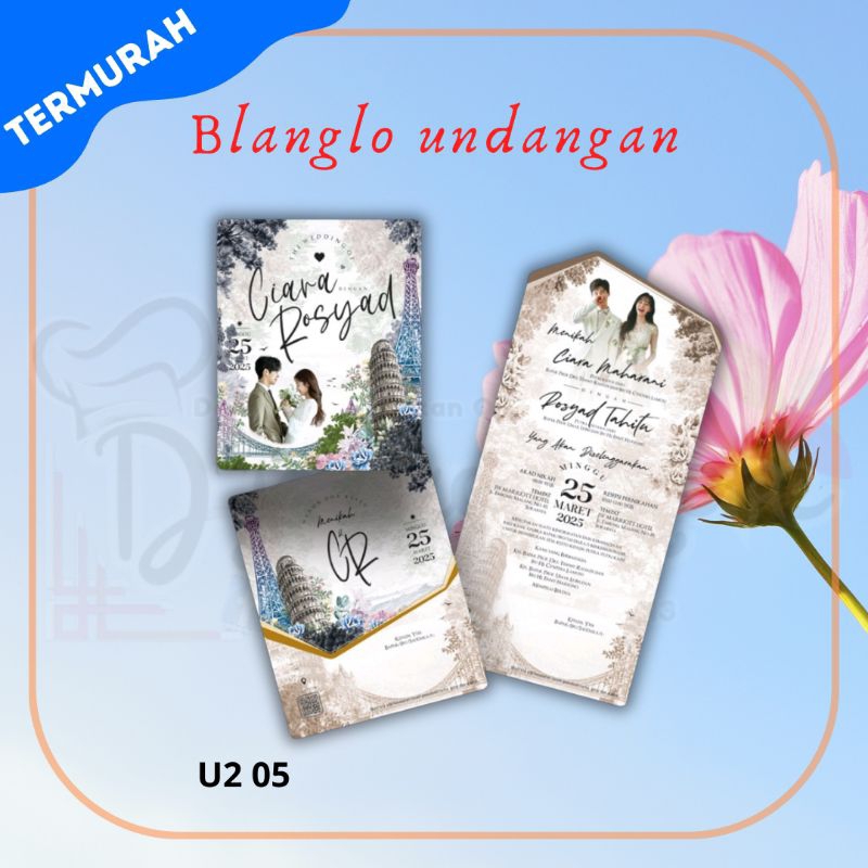 Blangko Undangan U2 You Too 05 | Kertas Undangan