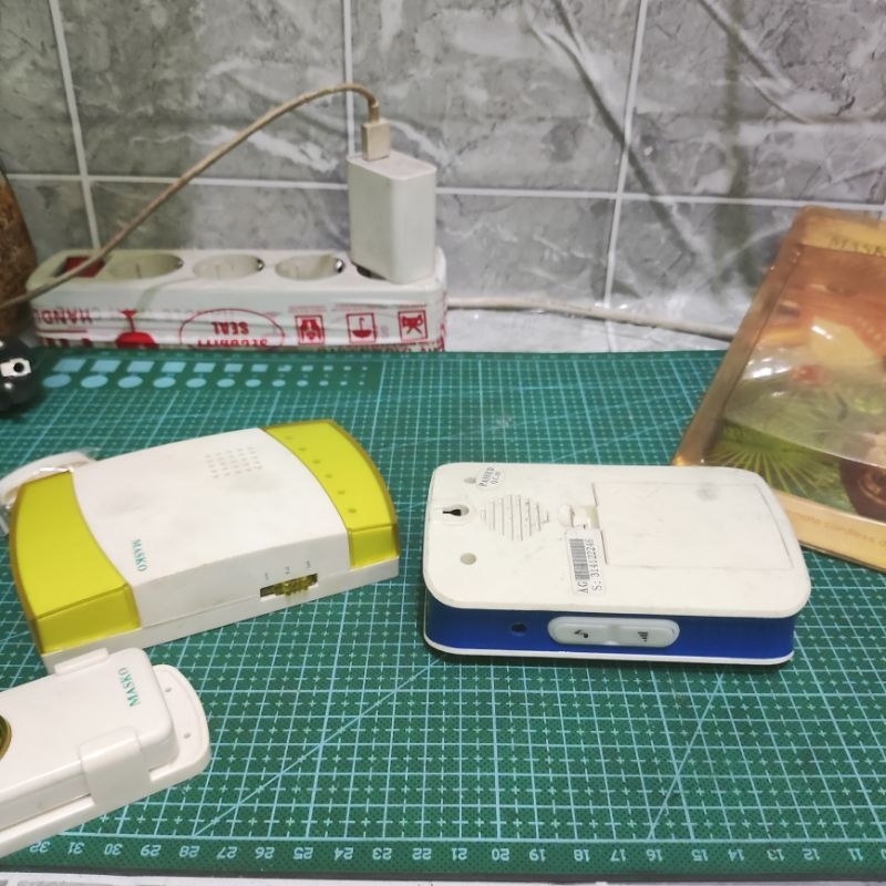 HARGA 2PCS SESUAI GAMBAR MASKO MODEL B-802 DC REMOTE CORDLESS DOOR BELL