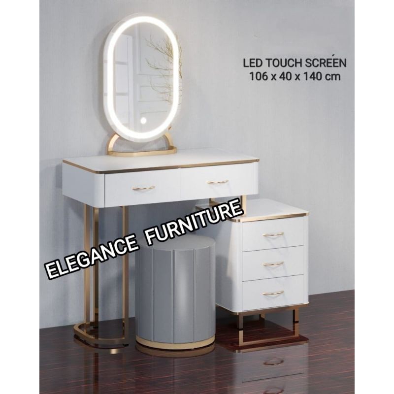 Meja Rias MUA Cermin Lampu LED