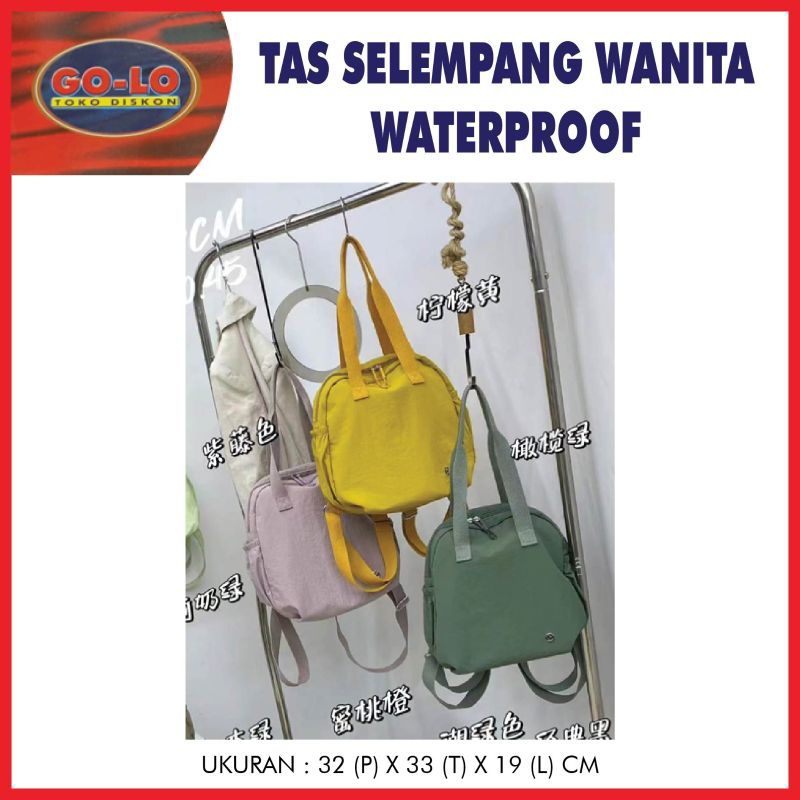 Tas selempang wanita waterproof.