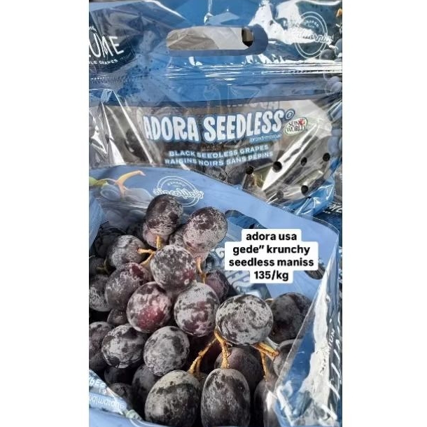 

Adora usa gede" crunchy seedless manis