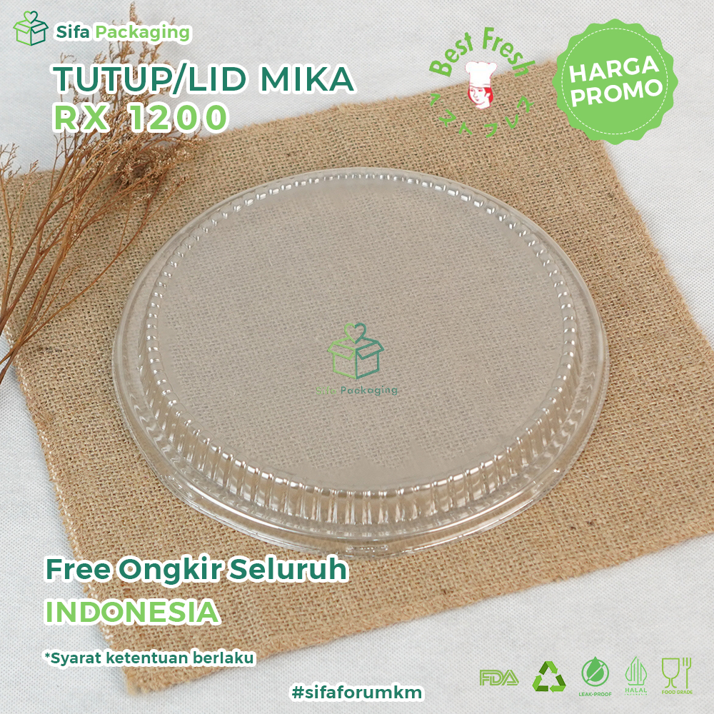 Tutup Mika Alumunium Foil Tray RX 1200 Lid Mika (Tutup Saja)