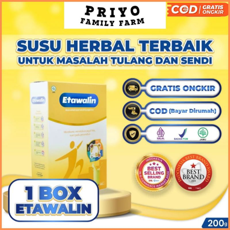 

Susu Kambing Etawalin Herbal 100% Original Untuk Terapi Tulang Sendi Asam Urat Mengobati Rematik Pegal Linu Syaraf Kejepit