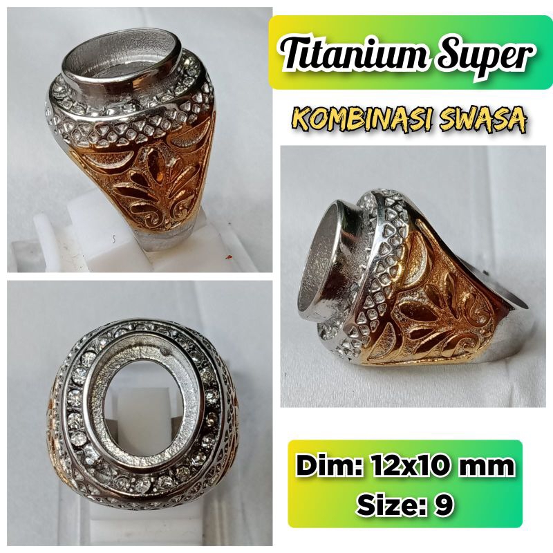 emban batu akik dan permata titanium super anti luntur titanium.07