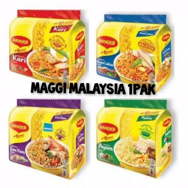 

mie mi maggi 1pak isi 5 kari tomyam laksa mie maggi nstant