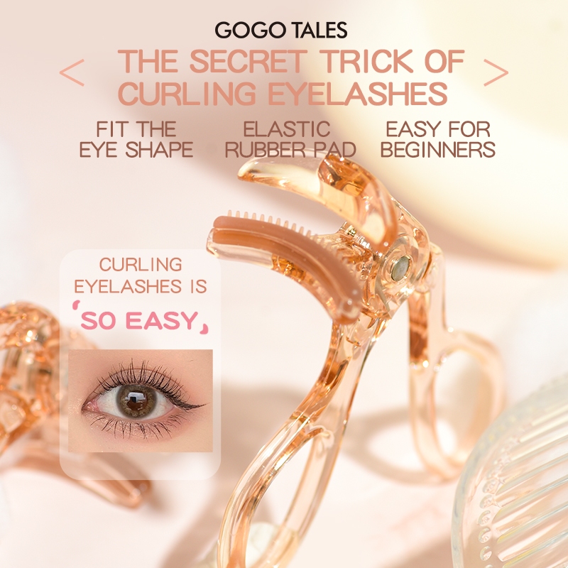 GOGOTALES Comb Eyelash Curler Warping Fits All Eye Shapes Eyelashes More Curling Eye Makeup Tools GT