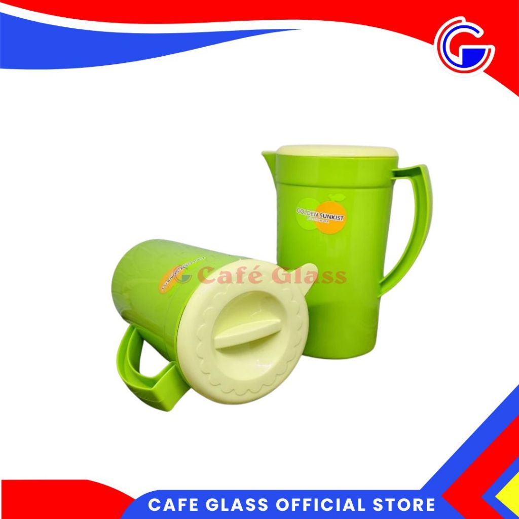TEKO AIR PLASTIK 1L 1.5L - WATER JUG GOLDEN SUNKIST TUTUP RAPAT