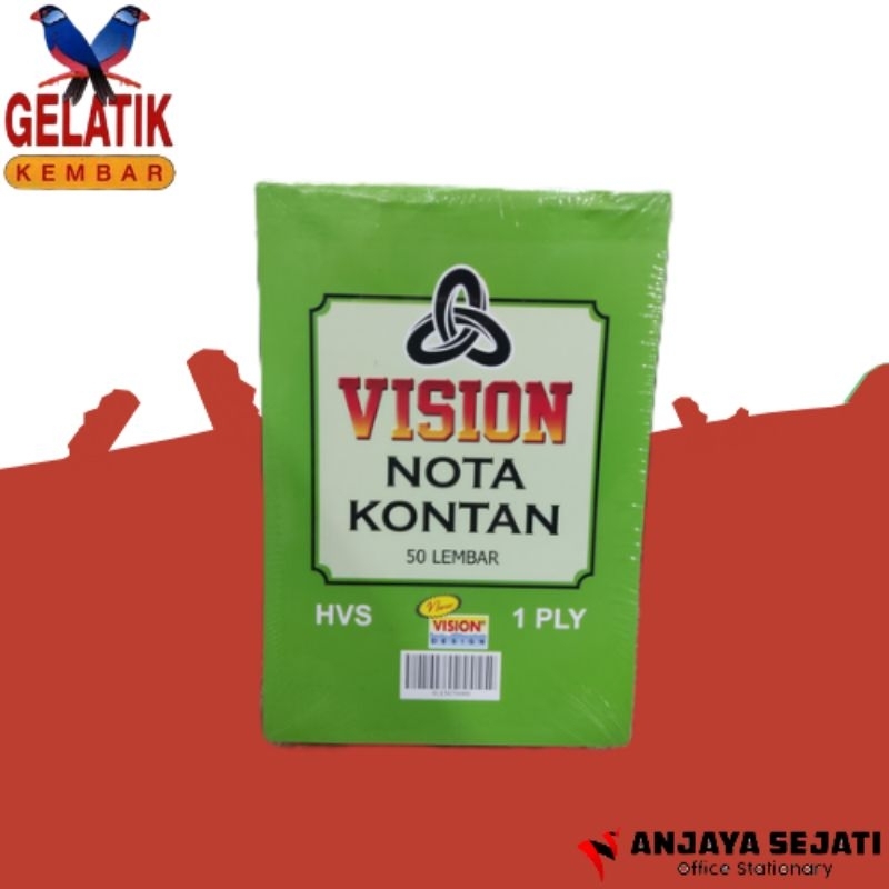 

Nota Kontan K1 Vision | Buku Nota | Nota 1 ply | Perpack