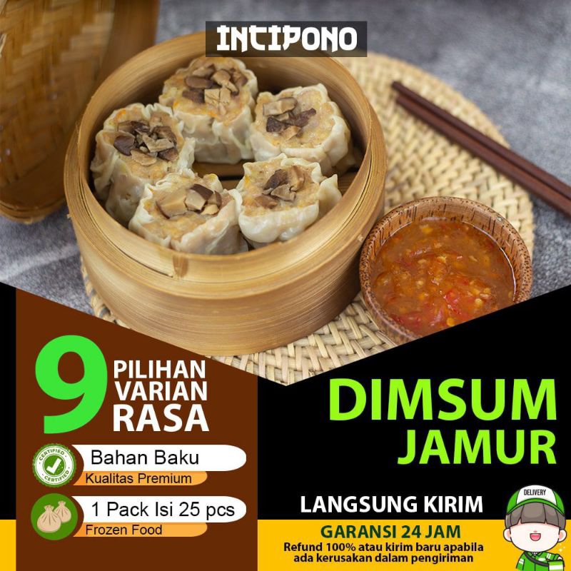 

Incipono Dimsum Jamur Frozen Food 1 Pack Isi 25pcs Halal