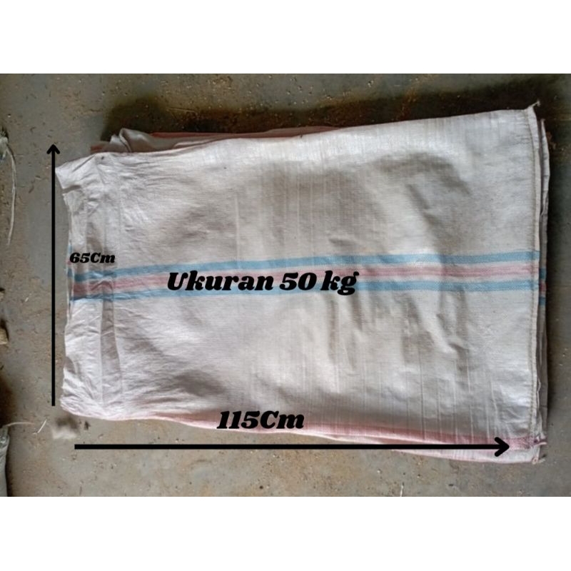 sak karung bekas ukuran 50kg