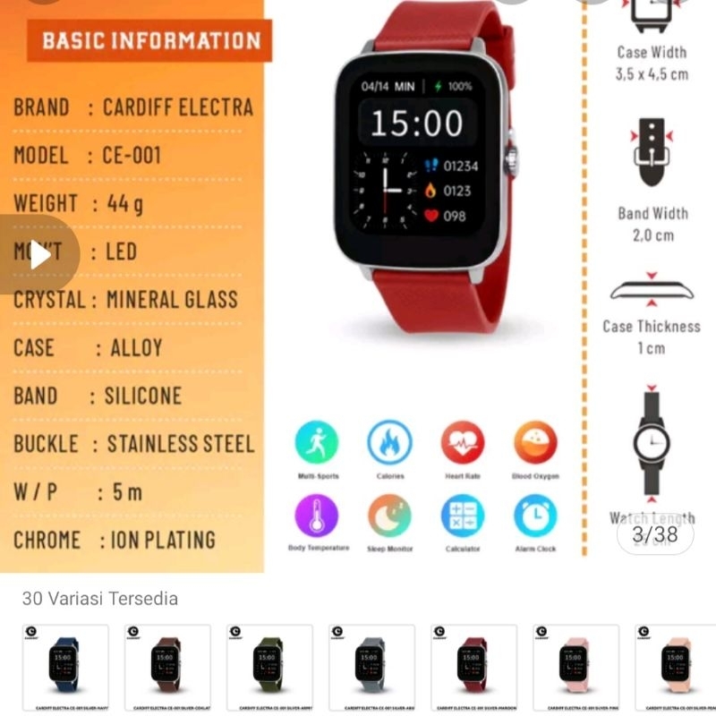 Jam tangan Cardiff electra