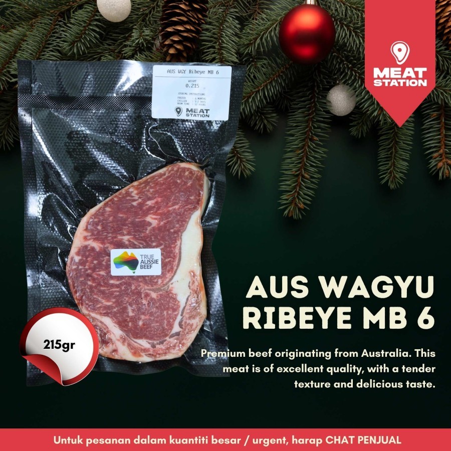 

AUS Wagyu Ribeye MB 6 215g /Beef Steak / Beef Import