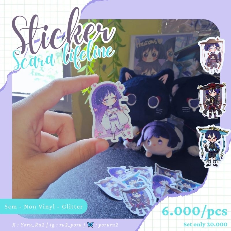 

[Ruuverse] STICKER Kabukimono Kuronushi Scamouche Wanderer - GENSHIN IMPACT FANMERCH