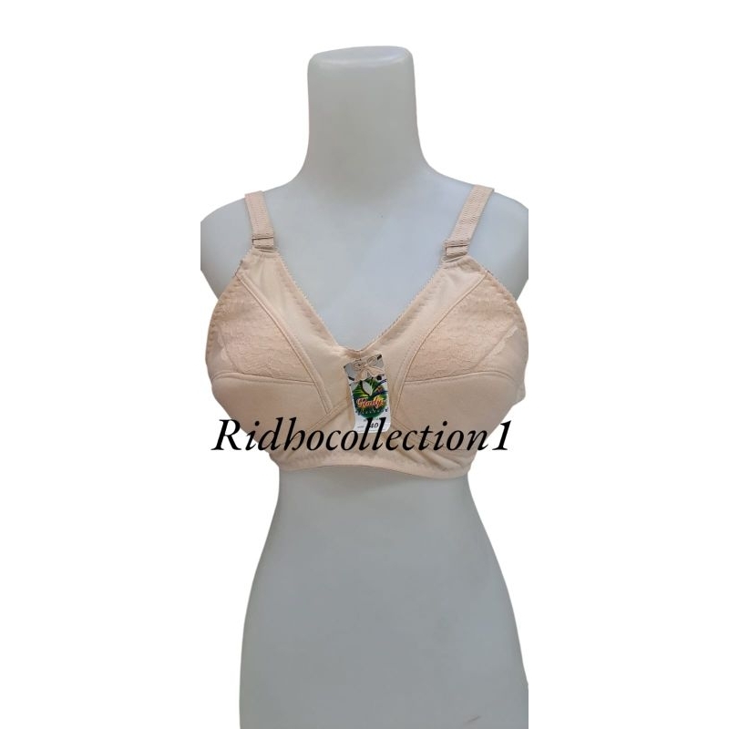 Bra Cup Besar Tanpa Busa Tanpa Kawat Tali Lebar Kait 3