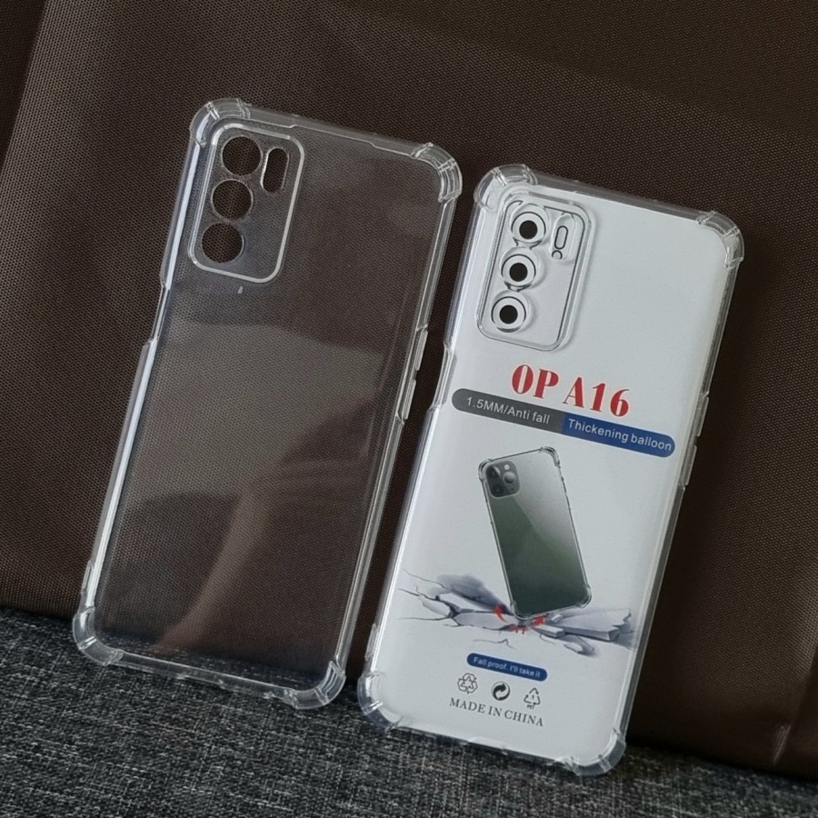Case Hp OPPO A16 Casing Anti Crack Clear Jelly Bening Softcase