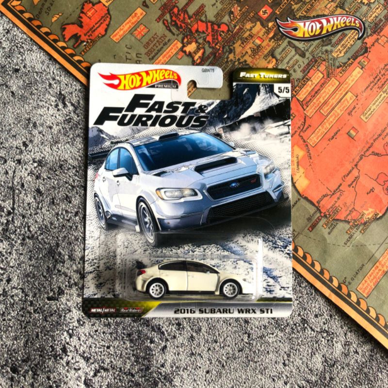 [ GJR66 ] Hot Wheels Premium Fast & Furious 2016 Subaru WRX STi Fast Tuners - Mainan Mobil Balap