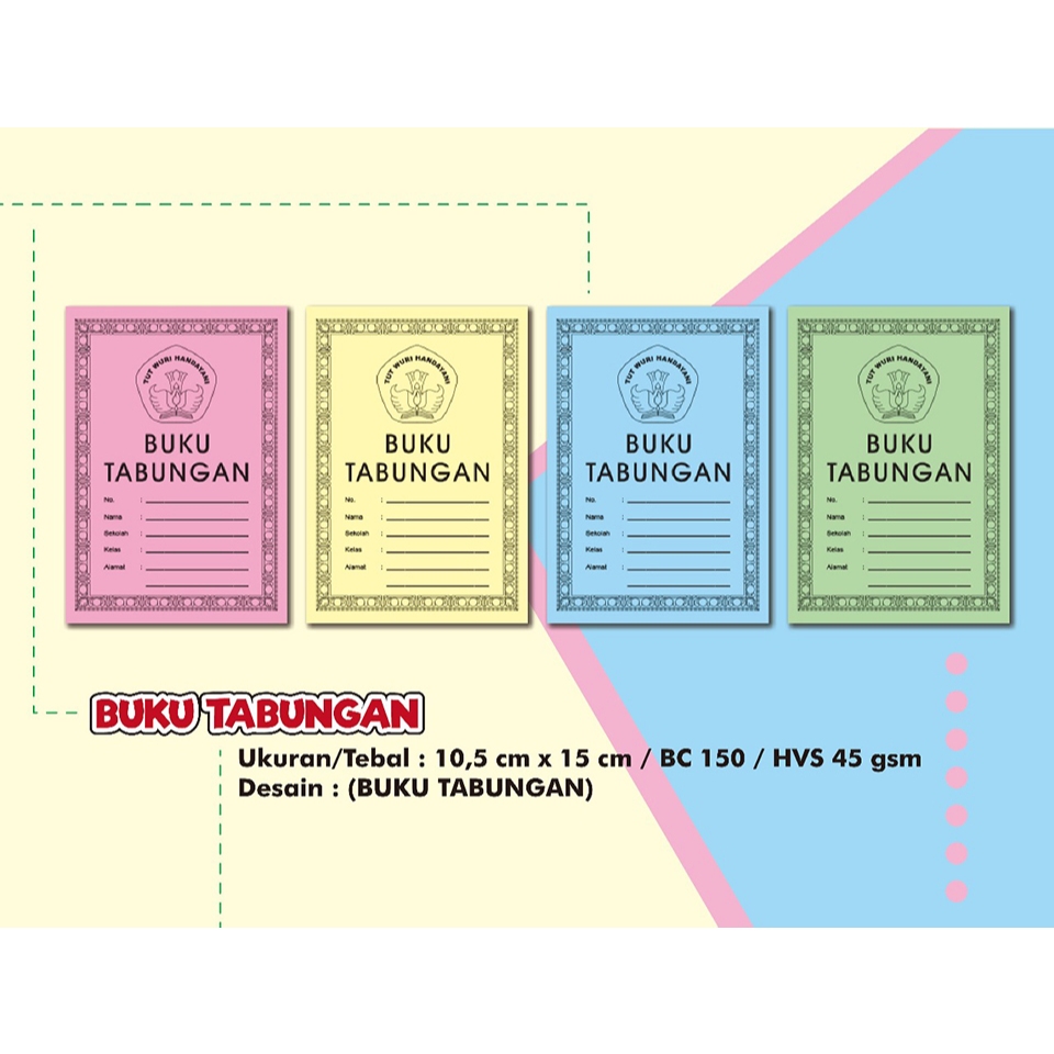 

BUKU TABUNGAN SISWA 25 PCS