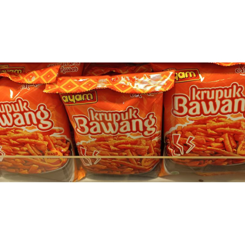 

Ayam Dua Krupuk Bawang 225 gr Khas Makassar