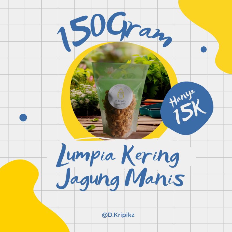 

Lumpia Kering Jagung Manis 150 Gram