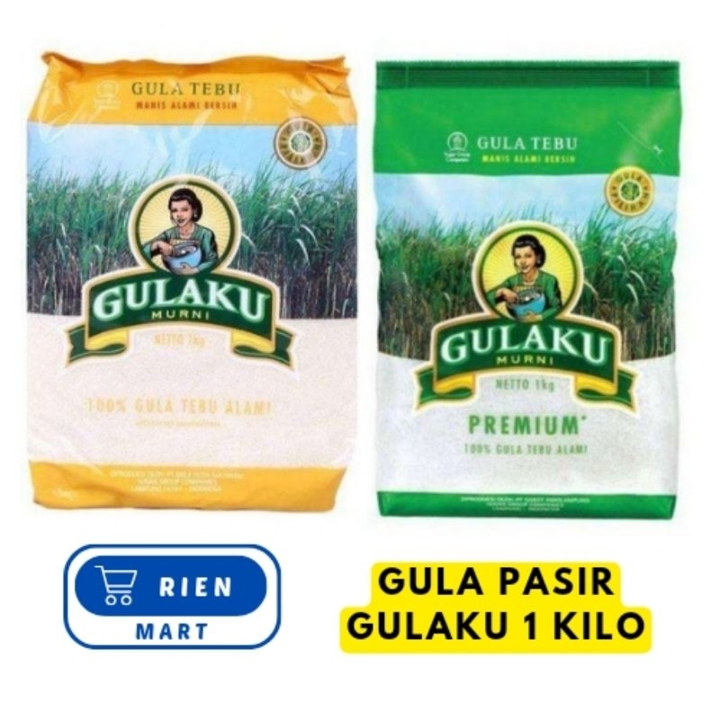 

[RIEN MART] Gula Pasir GULAKU Murah - Gulaku Kuning dan Gulaku Hijau 1 Kilo