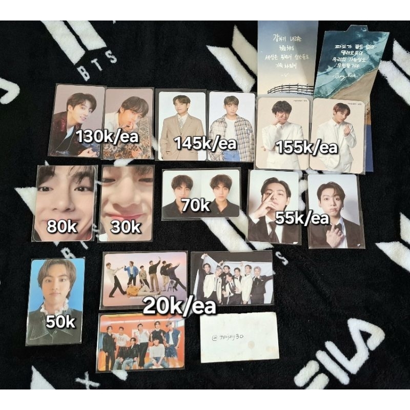 (OFFICIAL) MPC dan Photocard BTS Taehyung Jungkook Group, Love Yourself Tear O, Sowoozoo, Merch Box