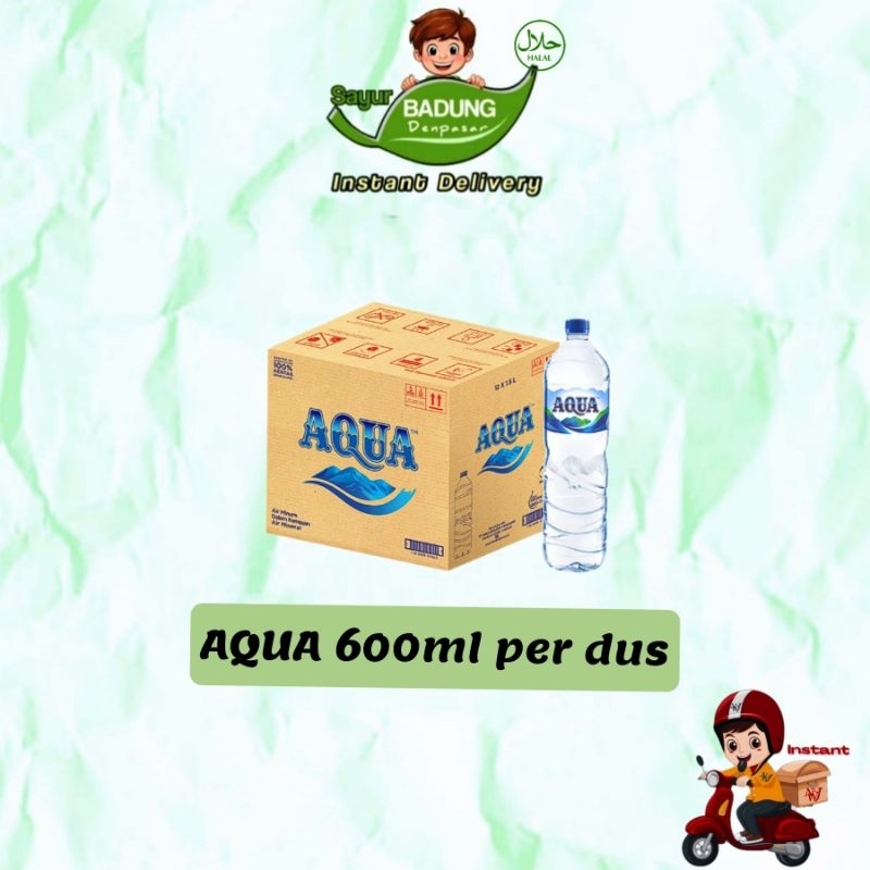 

AQUA 600ml per dus _ badung