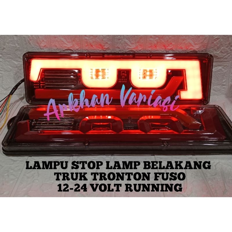Stoplamp Variasi Truk 24 Volt 46 Cm Lampu Rem Sein Running