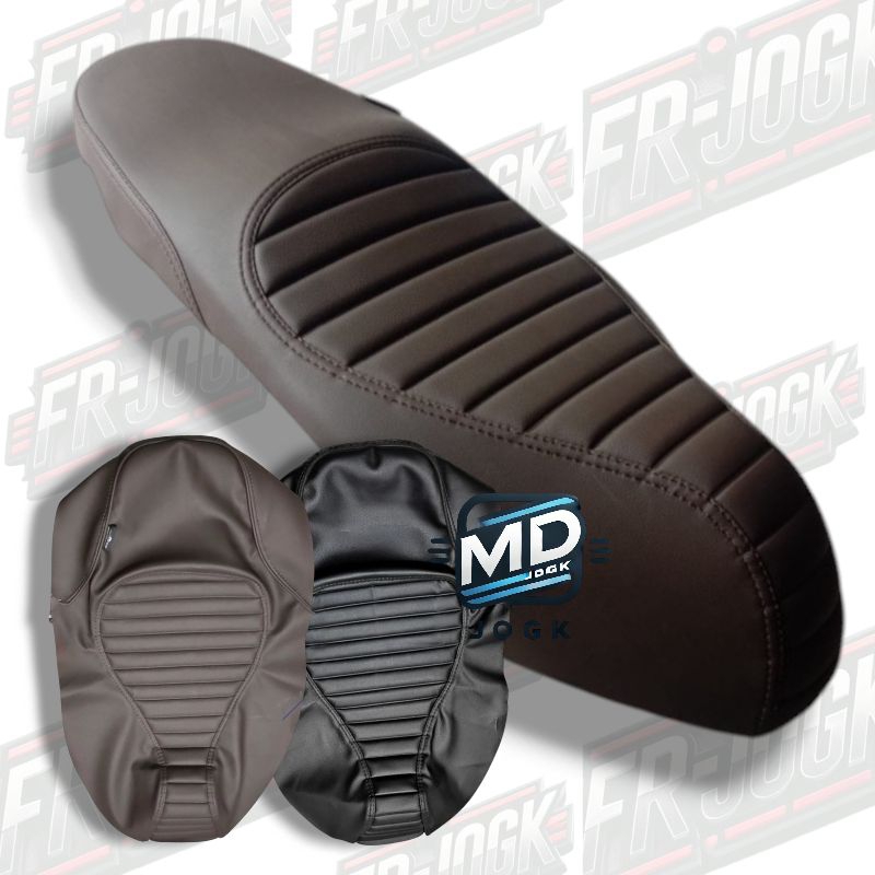 Kulit jok motor CAFERACER Sarung jok motor beat / vario 125 / vario 150 / vario / scoopy / genio / p