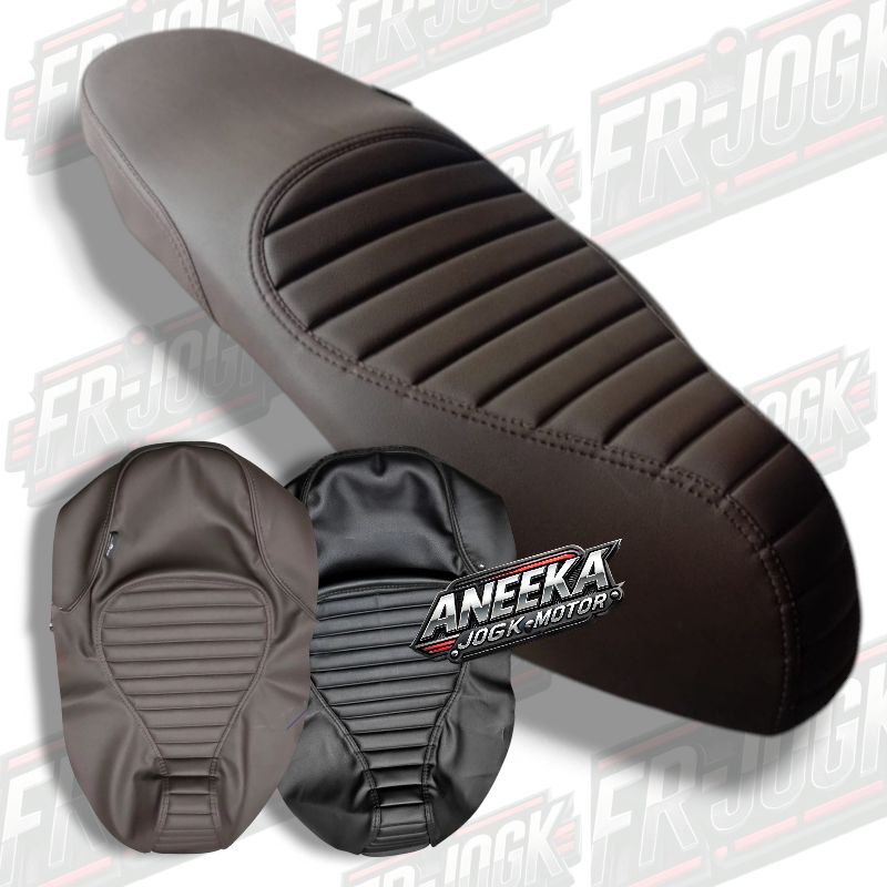 Kulit jok motor CAFERACER Sarung jok motor beat / vario 125 / mio / scoopy / vario 150 / nmax / vari