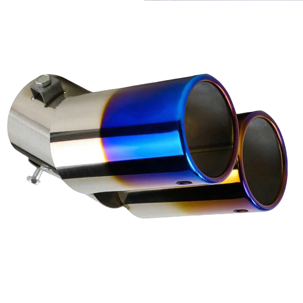Pipa Ekor Muffler Ujung Knalpot Modif Mobil Racing Dua Lubang - EX-1025