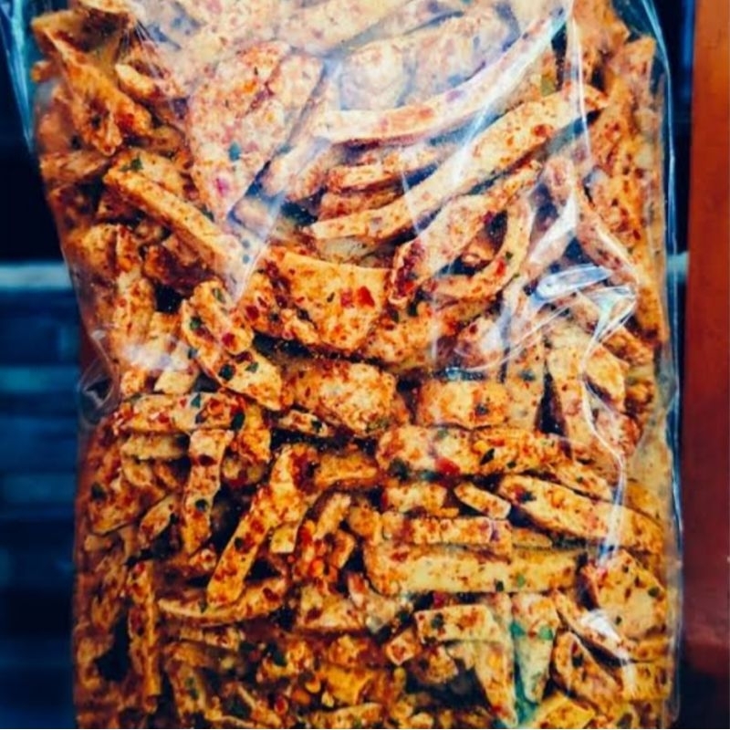 

GROSIR CEMILAN BASRENG PEDAS DAUN JERUK/BASRENG VIRAL KEMASAN 100 GRAM MURAH
