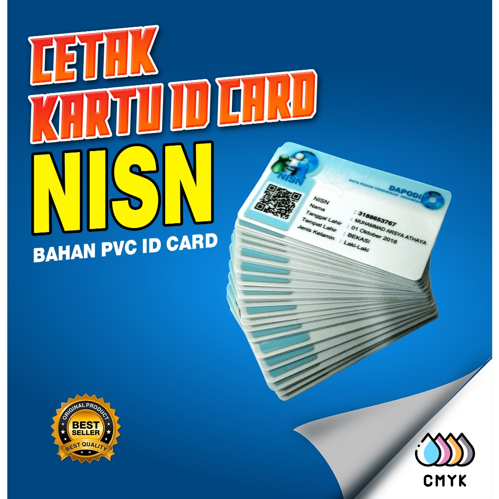 

Cetak ID CARD kartu NISN DAPODIK BAHAN PVC