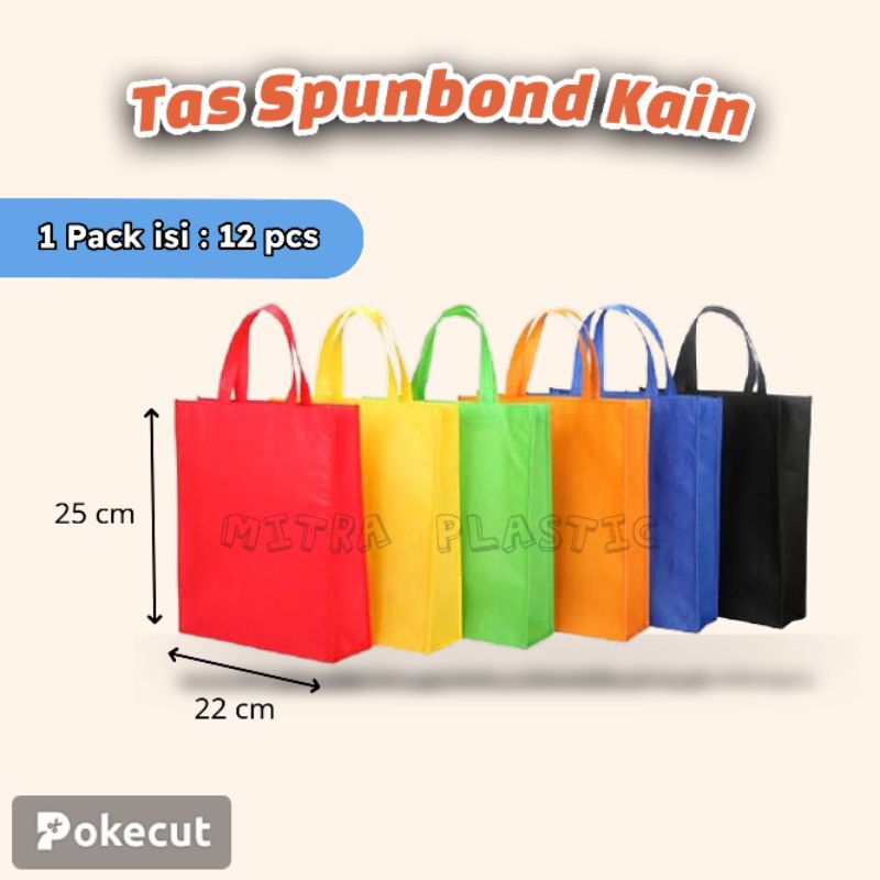 

Tas Spunbond Tas Kain Goodie Bag 22x25 cm