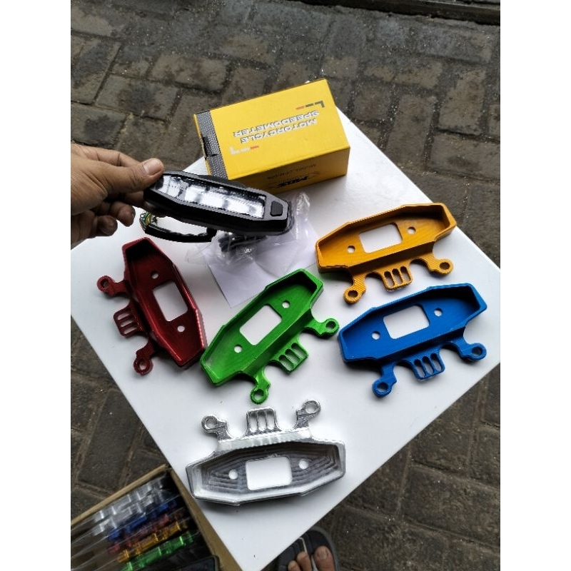 Speedometer ktm dan cover CNC spido PNP shok ninja r RR/gl mp