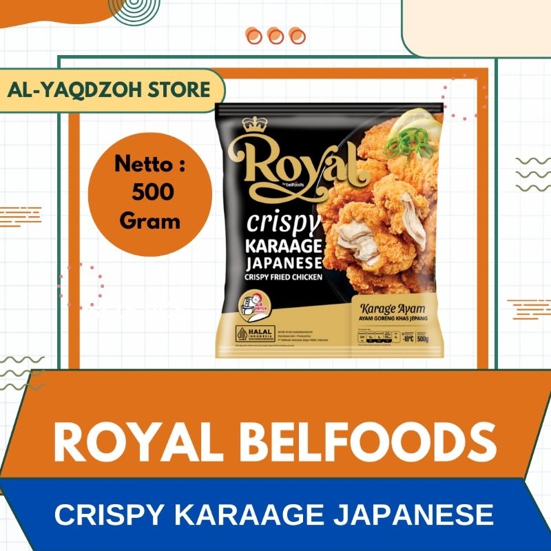 

Belfoods Royal FROZEN FOOD | Crispy Karaage Japanese 500gram