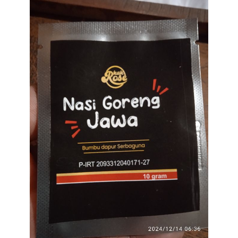 

Bumbu Nasi Goreng Kak Rose 10 gr