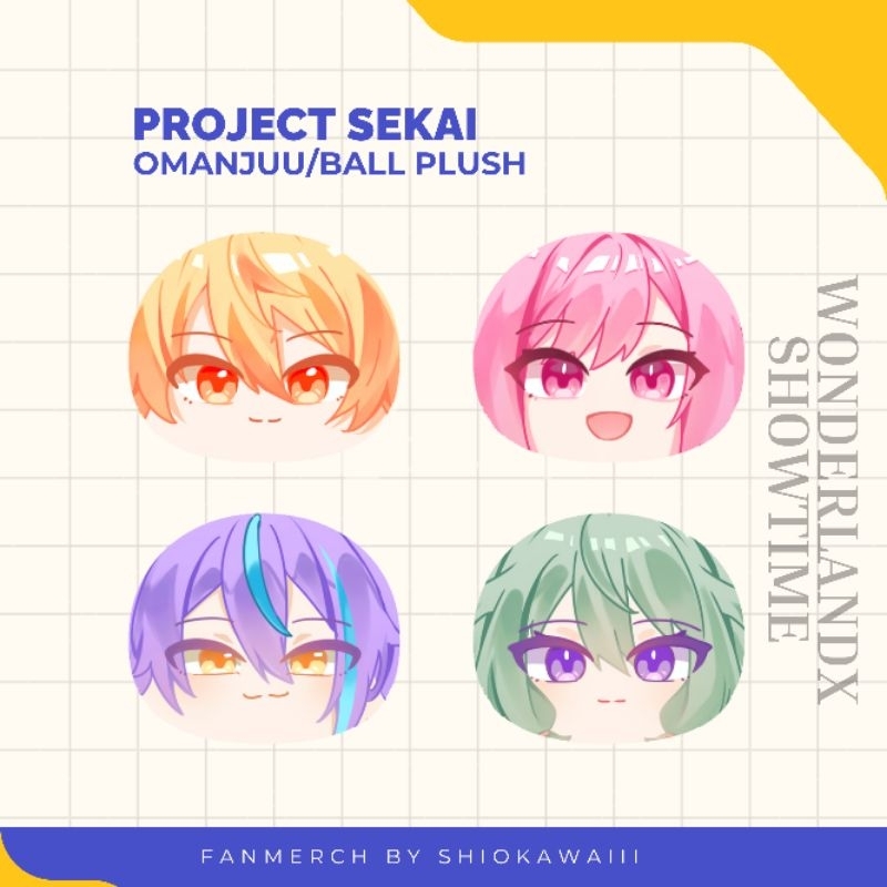 Project Sekai Wonderland x Showtime Medium Omanjuu / Ball plush
