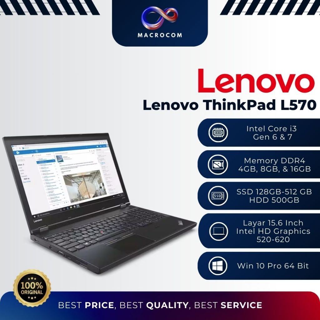 Lenovo Thinkpad L570 Core i3 Gen 6 / Core i3 Gen 7