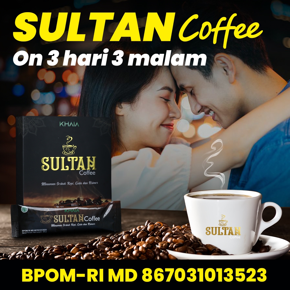 

(Asli 100%) 3 Sachet Kopi Sultan Khaia Coffee Hitam Bubuk Herbal Stamina Ginseng Minuman Original