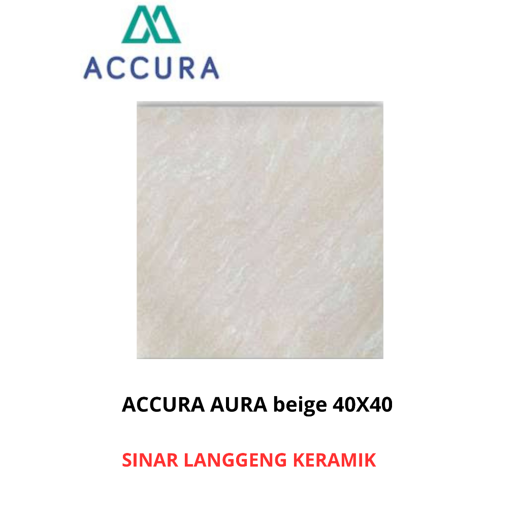 ACCURA AURA BEIGE 40X40 KERAMIK LANTAI