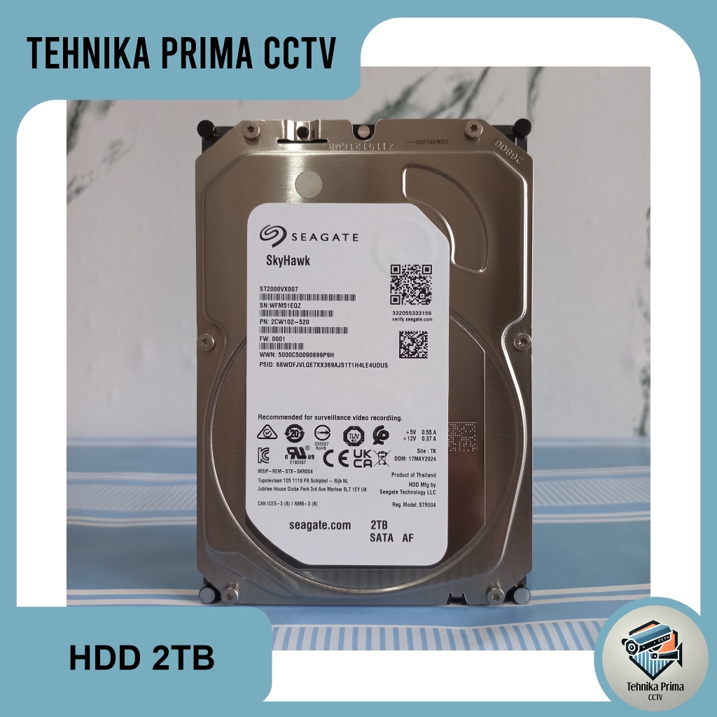 HDD Seagate WD RFI 500GB 1TB 2TB 4TB Hard Disk Internal Storage CCTV Komputer Laptop Original Bergar