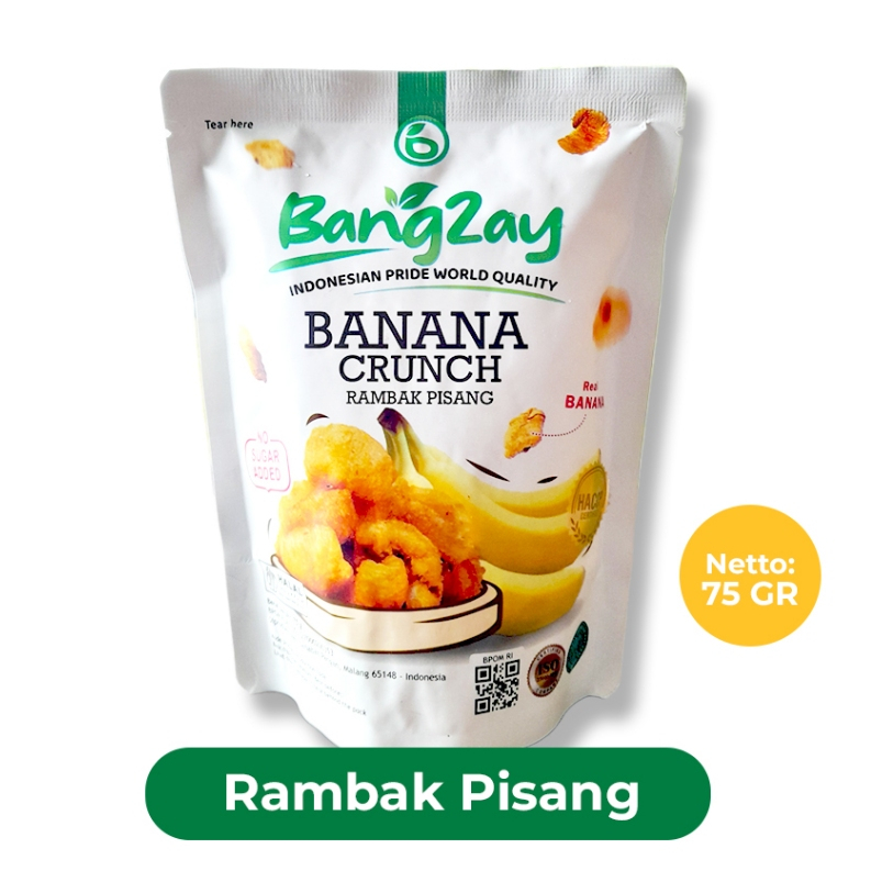 

[Sugar Free] - Banana Crunch Keripik Buah Pisang 75g