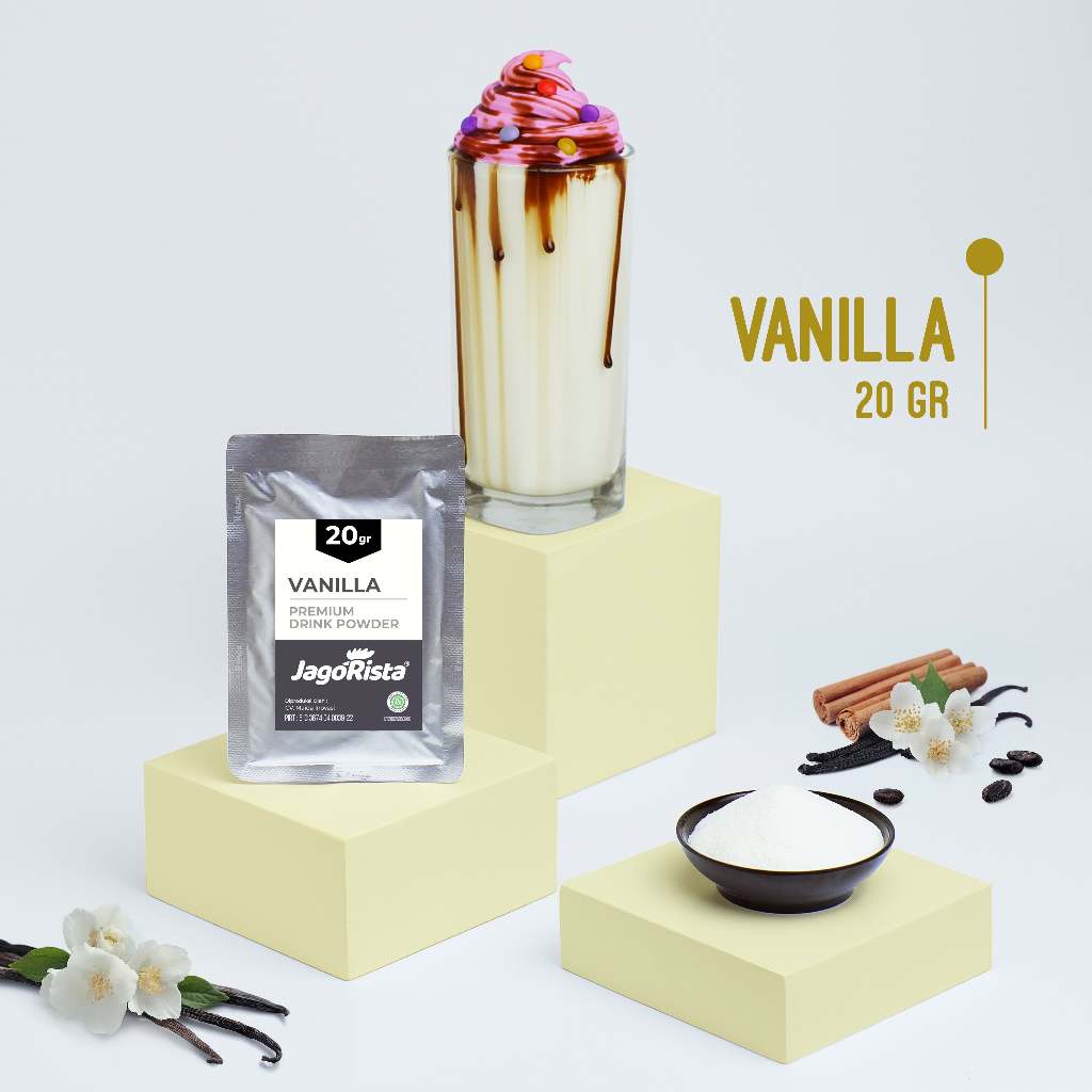 

Jagorista Bubuk Minuman Vanilla 20 gr Sachet Kualitas Premium GOLD