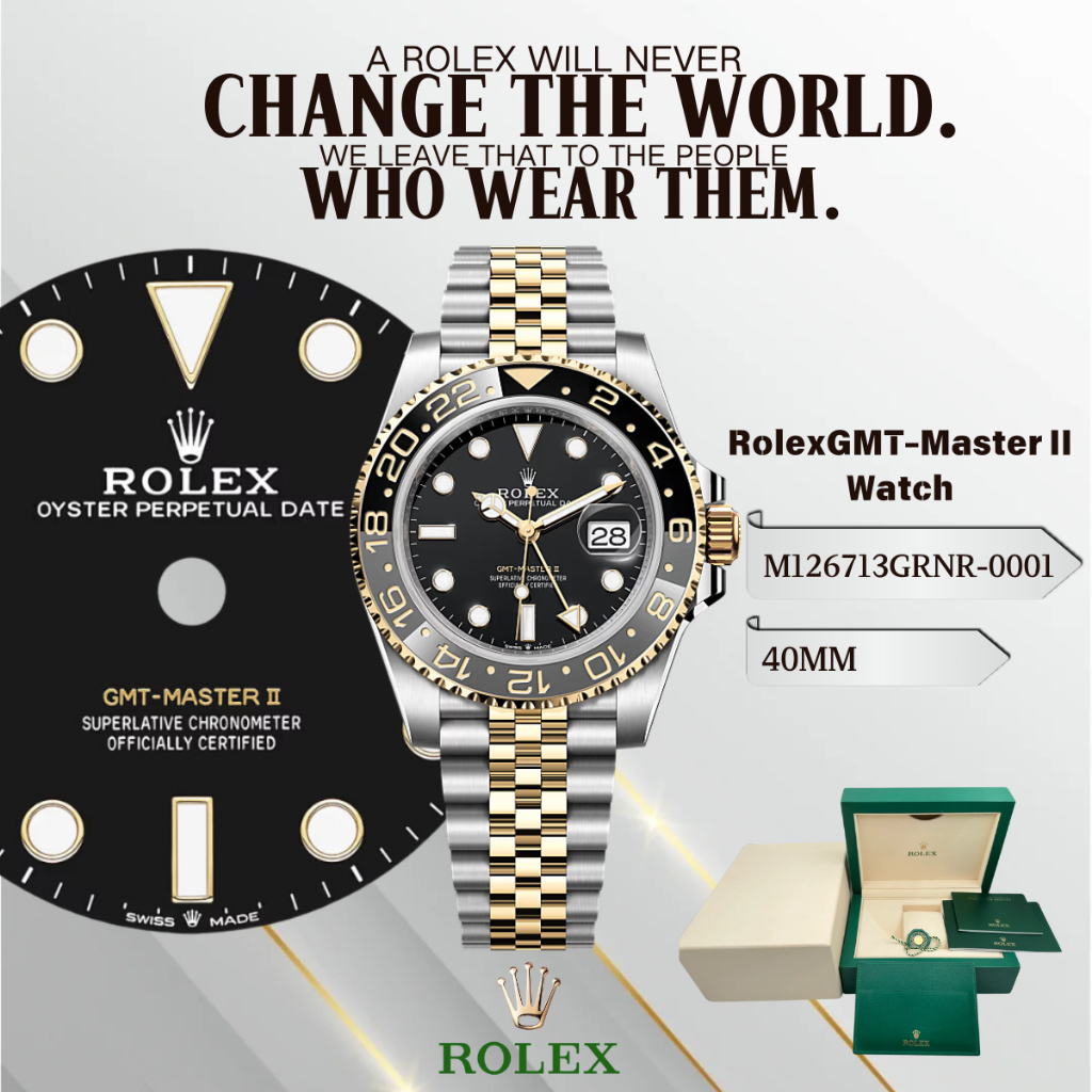 Rasakan Kemewahan dan Ketepatan Maksimal — Rolex GMT-Master II M126713GRNR-0001, Jam Tangan Wanita，J